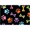 Jellybean Home Decorative Indoor Accent Rug Paws and Bones - 20" X 30"